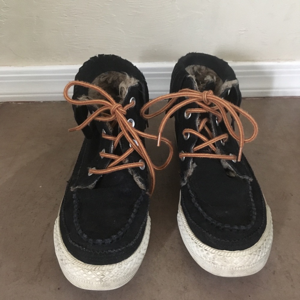 Converse fringe moccasins